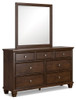 Danabrin - Dresser And Mirror - Brown