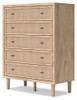 Cielden - Five Drawer Wide Chest - Two-Tone