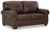 Colleton - Loveseat - Dark Brown