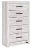 Cayboni - Five Drawer Chest - Whitewash