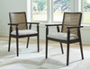 Galliden - Dining Upholstered Arm Chair (Set of 2) - Black