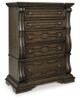 Maylee - Five Drawer Chest - Dark Brown