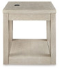 Marxhart - Square End Table - Bisque