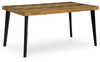 Blondon - Rectangular Drm Table Set (Set of 7) - Brown / Black