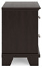 Covetown - Two Drawer Night Stand - Dark Brown