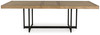 Tomtyn - Rectangular Dining Room Extension Table - Light Brown