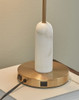 Rowleigh - Marble Desk Lamp - Gold Finish / White