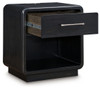 Rowanbeck - One Drawer Night Stand - Black