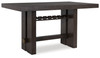 Burkhaus - Rectangular Dining Room Counter Table - Dark Brown