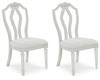 Montelaine - Dining Upholstered Side Chair (Set of 2) - Antique White