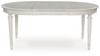 Montelaine - Oval Dining Room Extension Table - Antique White