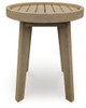 Marina Sun - Round End Table - Beige
