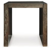 Dreggan - Square End Table - Brown