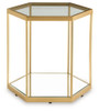 Veerwick - Accent Cocktail Table - Gold Finish