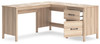 Battelle - 60" Home Office Desk With Return - Tan