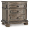 Ardenfield - Three Drawer Night Stand - Light Brown