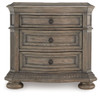 Ardenfield - Three Drawer Night Stand - Light Brown