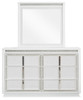 Chalanna - Dresser And Mirror - White
