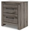 Graystorm - Two Drawer Night Stand - Brown Gray