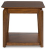 Trenmour - Square End Table - Medium Brown