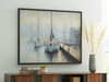 Worthney - Wall Art - Blue / White / Brown