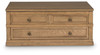 Sharlance - Lift Top Cocktail Table - Light Brown