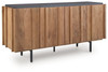Quintavious - Accent Cabinet - Brown / Charcoal