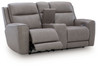 5Z-Comfort - Relaxation - Power Reclining Loveseat with Console / Adj Headrest