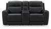 5Z-Comfort - Relaxation - Power Reclining Loveseat with Console / Adj Headrest