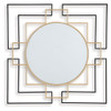 Oceanal - Accent Mirror - Black / Gold Finish