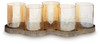 Evereton - Candle Holder - Antique Gold Finish