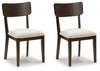Mallenette - Dining Upholstered Side Chair (Set of 2) - Merlot