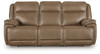Glencroft - Power Reclining Sofa With Adjustable Headrest - Sahara