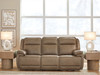 Glencroft - Power Reclining Sofa With Adjustable Headrest - Sahara