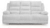 Rhines Falls - Reclining Power Sofa With Drop Down Table - Alloy