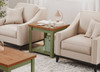 Vineyard - Side Table - Sage Green, Fruitwood
