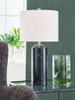 Hanzila - Poly Table Lamp - Black / Gold Finish
