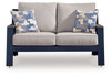 East Beach - Loveseat With Cushion - Blue