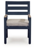 East Beach - Arm Chair With Cushion (Set of 2) - Blue