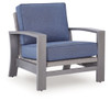 Half Moon Beach - Spring Lounge Chair - Blue / Gray