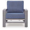 Half Moon Beach - Spring Lounge Chair - Blue / Gray
