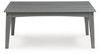 Cove Beach - Rectangular Cocktail Table - Gray