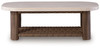 Dolan Creek - Rectangular Cocktail Table - Beige / Brown