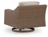 Laguna Heights - Swivel Lounge With Cushion - Beige