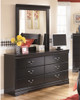 Huey Vineyard - Dresser, Mirror - Black