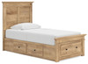 Makidern - Panel Storage Bed