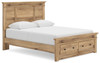 Makidern - Panel Storage Bed With Storage Footboard