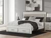 Zuraleus - Upholstered Panel Platform Storage Bed