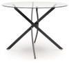 Pharwynn - 5 Pc. - Dining Room Table, 4 Side Chair - Black