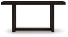 Neymorton - 5 Pc. - Rectangular Dining Room Counter Table, 4 Barstools - Dark Grayish Brown